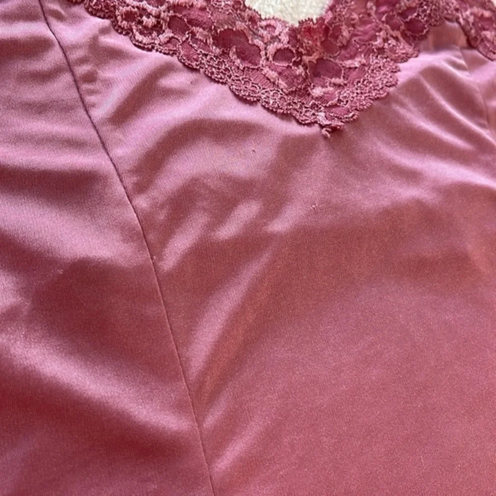 Victoria’s Secret pink lacy, silky Cami tank, sexy‎ size medium used - Picture 4 of 9